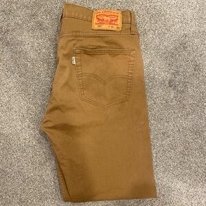 Levi's Men's 502 Tan Slim Straight Jeans 34x32